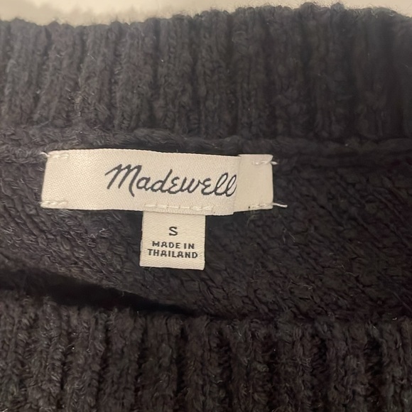 Madewell One-Shoulder Black Sweater Tank - Picture 5 of 7